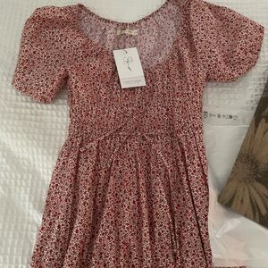 *SOLD* PXS Christy Dawn Brynne Dress in Maroon Calico